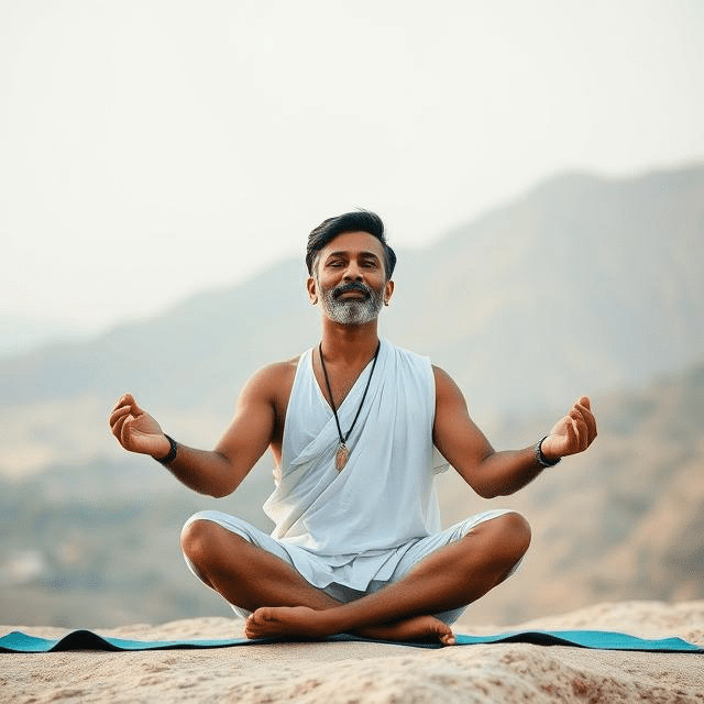 Illustration of yoga for better sleep